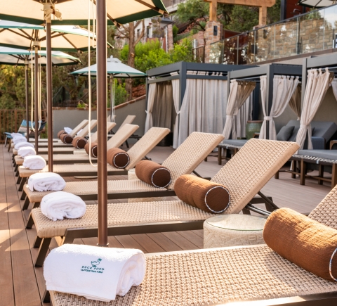 Duck Pond Cabanas and Loungers
