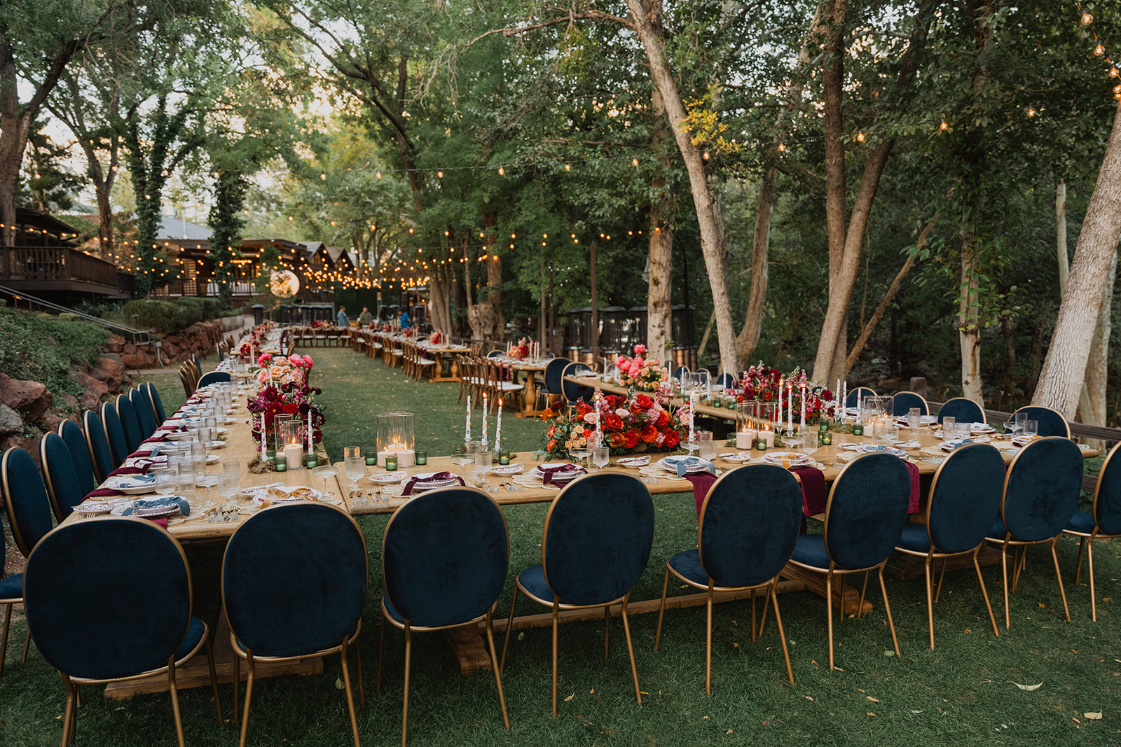 Patton & Lexi Wedding Dinner Setup