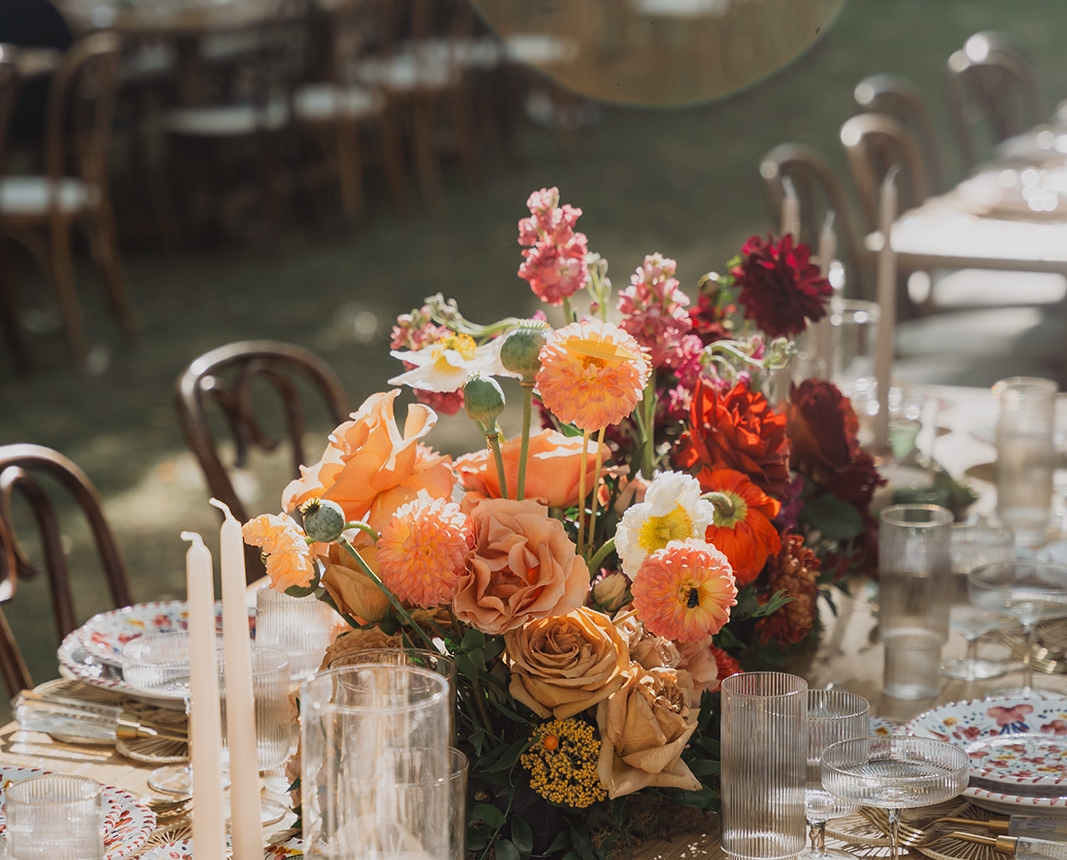 Patton & Lexi Wedding Dinner Setup