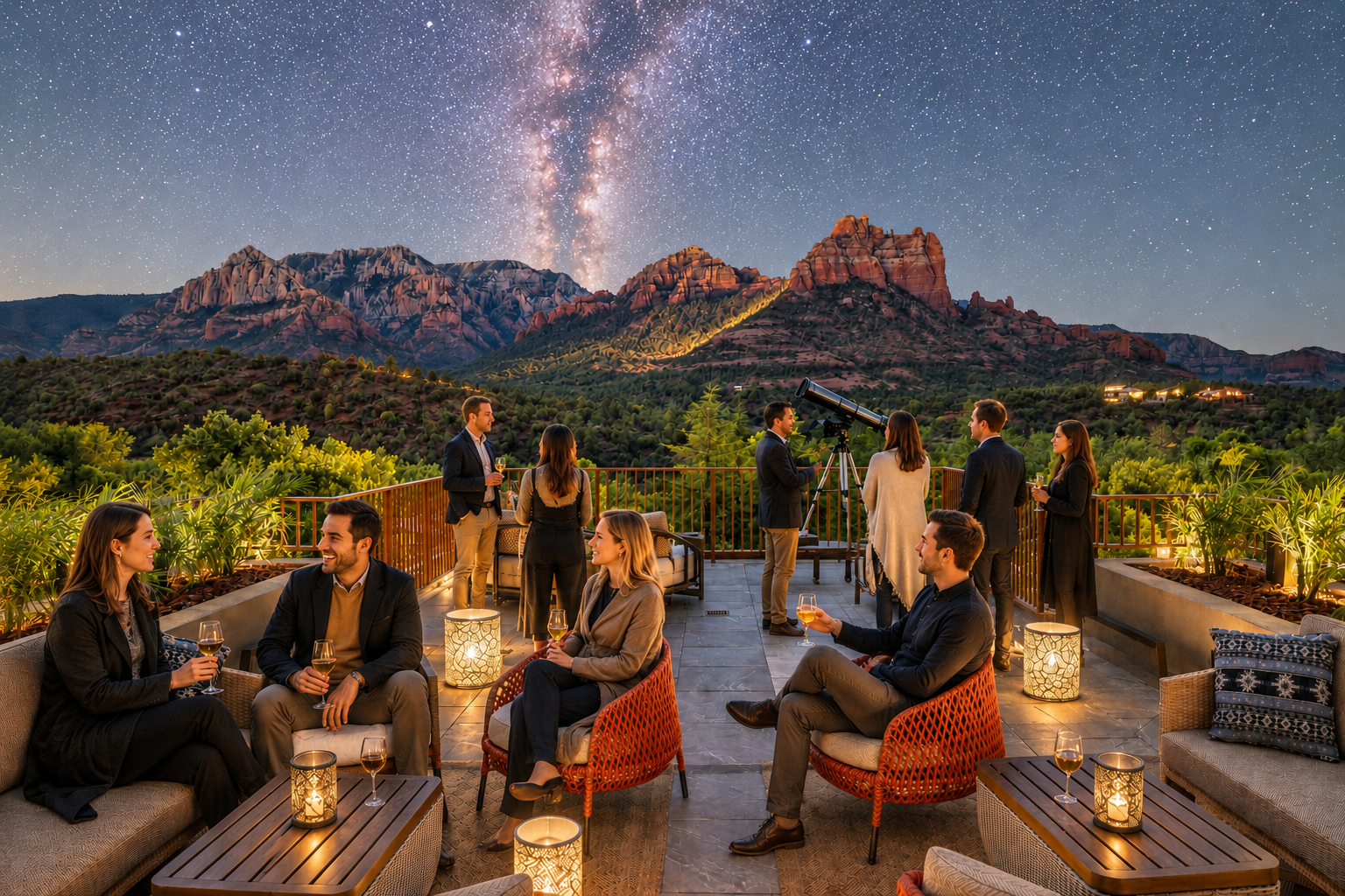 Group Stargazing at Duck Perch